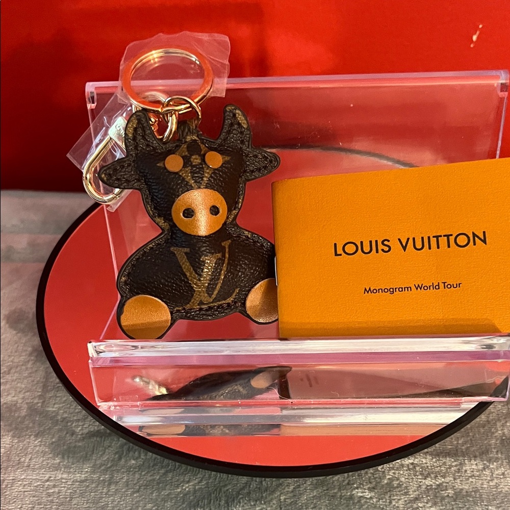 Louis Vuitton Black and Brown Monogram Cow Charm